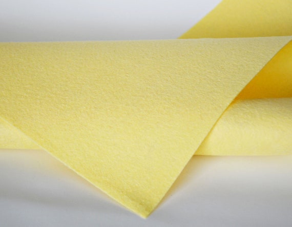 BUTTERCUP Wool Felt, Merino Wool Felt, Wool Felt Yardage, Wool Felt Fabric,  Yellow Felt Fabric, Yellow Wool Felt, Light Yellow Felt, Felt