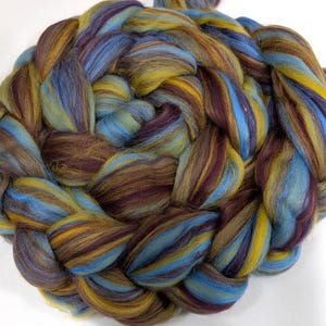 NEW 2 ozs RIVER ROCK Wool Roving, Blended Merino Roving, Felting, Spinning, Weaving, Merino Wool Roving, Felting Supplies, Merino Art Blend