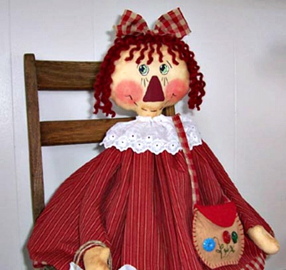 Rag Doll Pattern Primitive Doll Pattern Cloth Doll Pattern Etsy