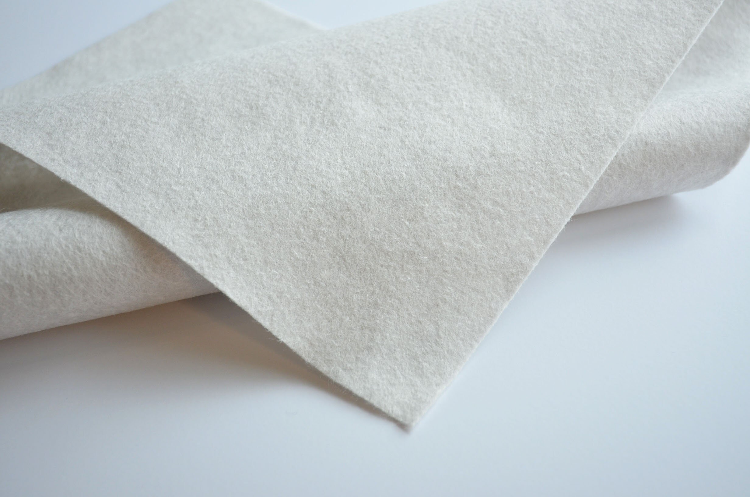 White Acrylic Felt Fabric