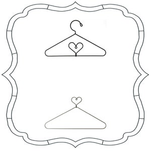 5&quot; OR 6&quot; Wire Open Heart or Heart Hanger for Wool Applique, Wool Felt Kit Hanger, Metal Heart Hanger Wire Heart Hangers Mini Mat Felt Kits