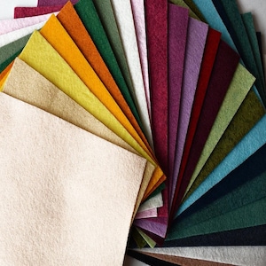 NEW 20 Pieces Merino Wool Blend Felt Sheets: Variety Pack, 6x9 Inch