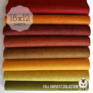 FALL HARVEST Felt Collection Wool Felt Wool Felt Sheets Wool Felt Fabric Fall Home, Felt Fabric Wool Felt Felt Collections Fell Felt Colors