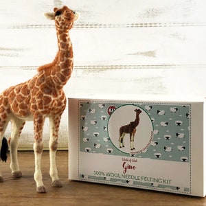 Needle Felting Kit Giraffe, Wool Felting Kit Animals, Felting Kit for  Beginners, Hobby Gifts for Her, Wool Giraffe Starter Kit, Woolbuddy 