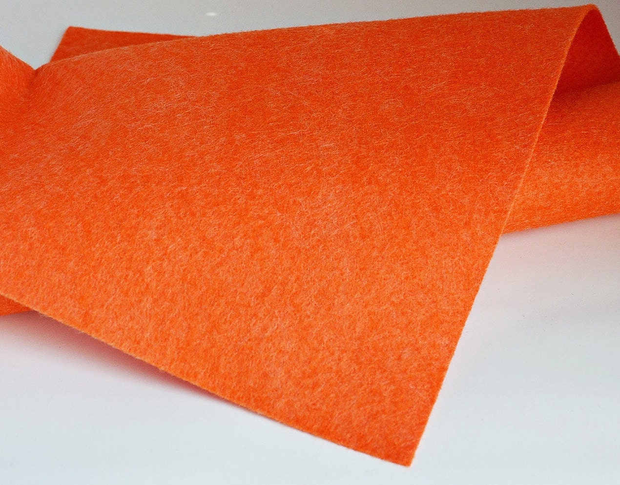 HALLOW'S EVE Wool Felt, Merino Wool Blend Felt, Wool Blend, Wool Felt  Yardage Wool Felt Fabric, Orange Felt Fabric, Orange Felt Yardage