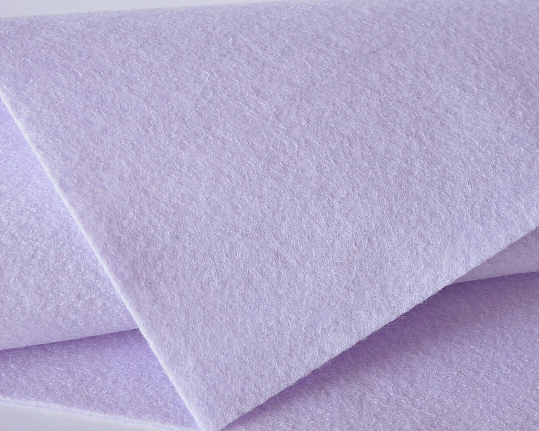 BLISSFUL LAVENDER Wool Blend Felt, Merino Wool Felt, Wool Felt Blend