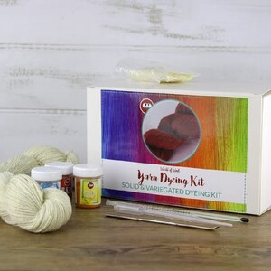 Yarn Roving Dye Kit, DIY Yarn Dye Kit Introduction to Fiber Yarn Dying, 13 Pc. Kit, Learn to Dye Yarn, Learn to Dye Roving, Dying Kit image 10