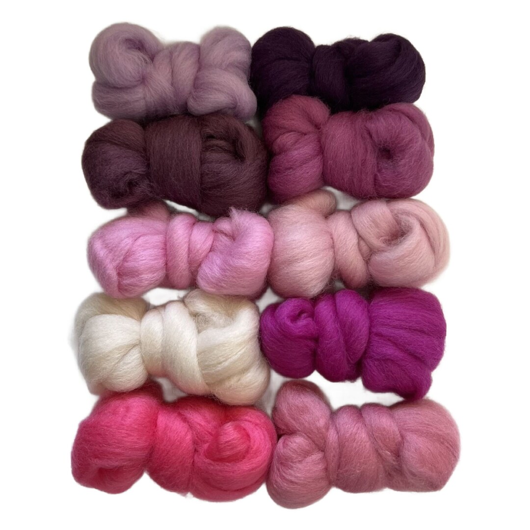 PRINCESS Assorted Colors, Wool Roving, 5 Ozs., 100% Wool Roving ...