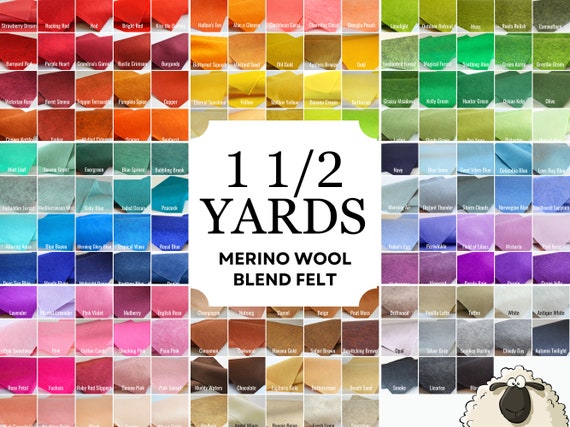 Felt fabric by the yard discount