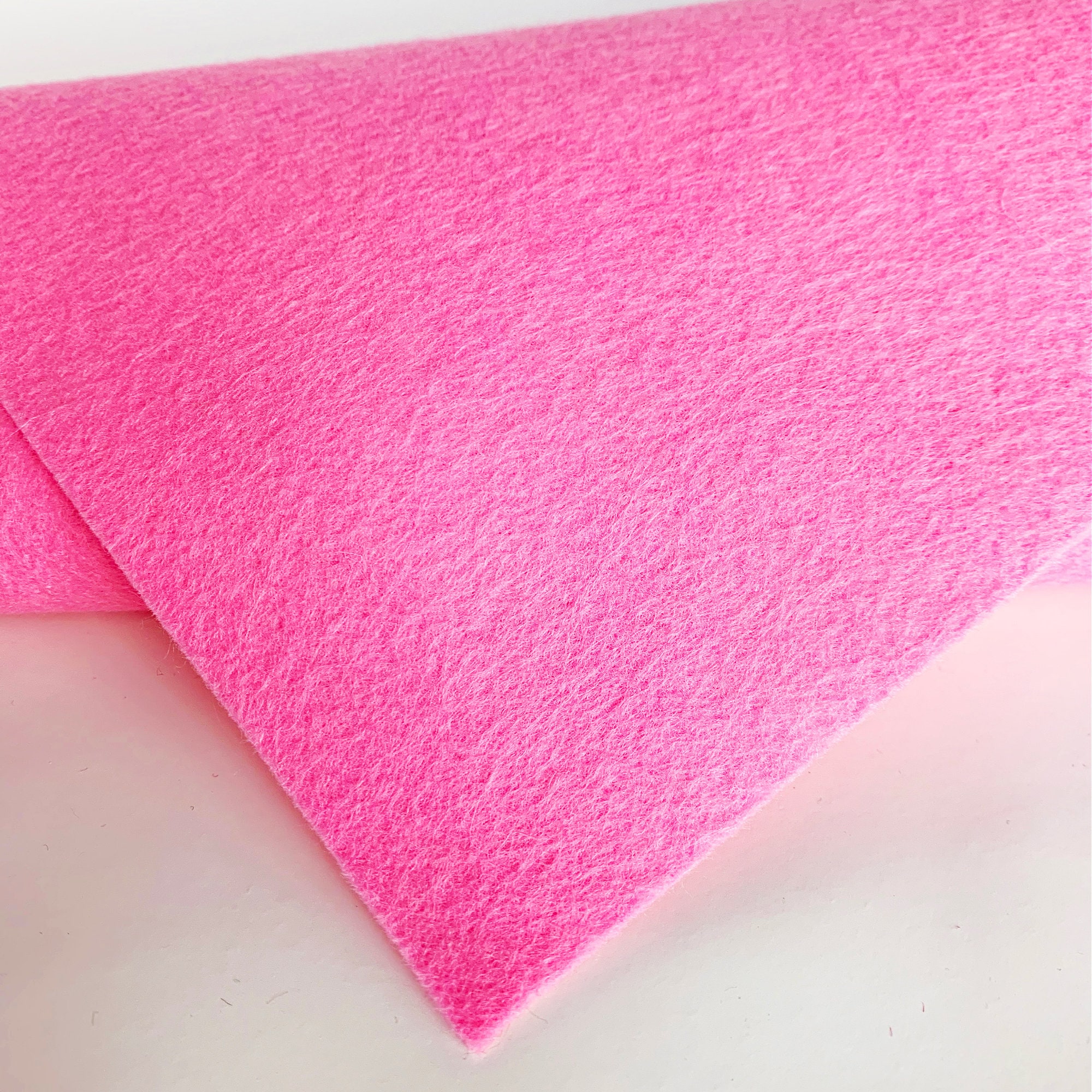 COTTON CANDY Wool Felt, Merino Wool Blend Felt, Pink Wool Blend Felt, Wool  Felt Yardage, Wool Felt Fabric, Bright Pink Felt Fabric