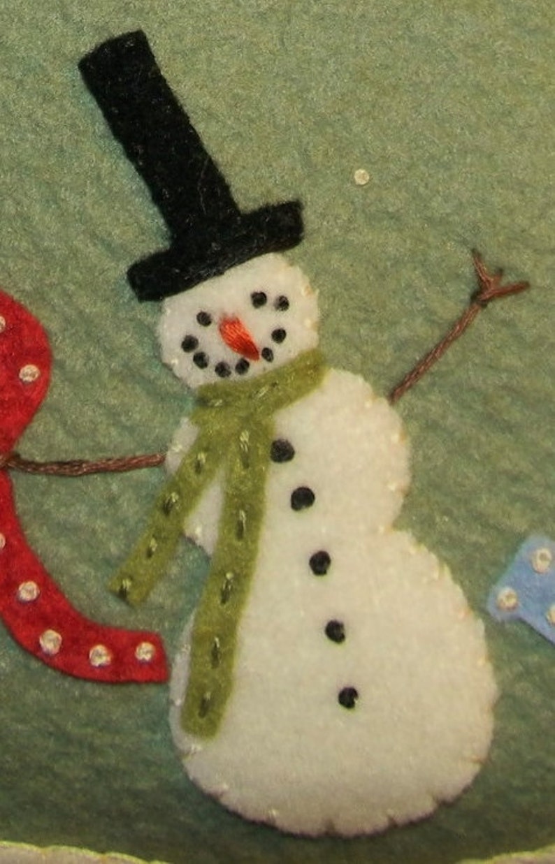 MERRY CHRISTMAS Wool Wall Hanging Kit Wool Felt Applique Kit Etsy.de