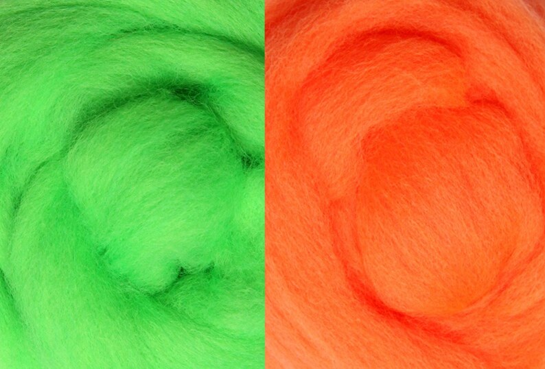 NEONS Palette Wool Roving Wet Felting Wool Roving Soap Etsy