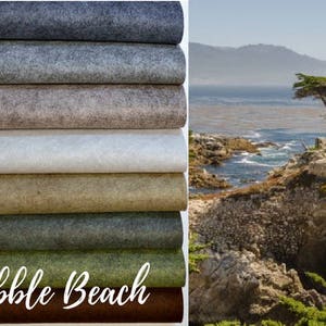 PEBBLE BEACH Collection, Wool Blend Felt, Wool Felt Sheets, Wool Felt Fabric, Felt Fabric Bundle, Wool Felt Bundles Collections