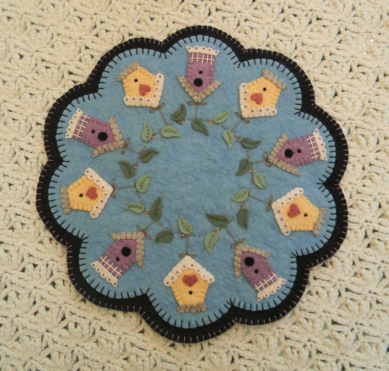 Candle Mat Kit Penny Rug Kit Wool Applique Felt Kit Summer Etsy