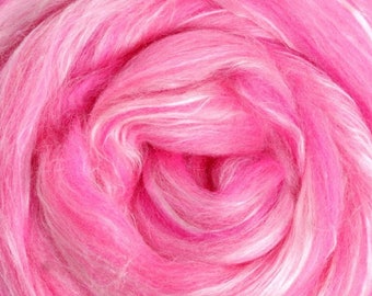 SPUN SUGAR Silk 2 ozs. Silk Merino Wool Roving, Wool Roving, Spinning, Felting Silk Merino, Weaving Needle Felting Supplies, Wool Art Blend