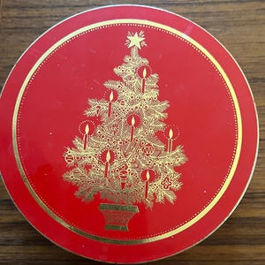 VTG Otagiri 日本製 クリスマスツリーコースター 6枚セット レッドケース ラッカー MCM バーカート
