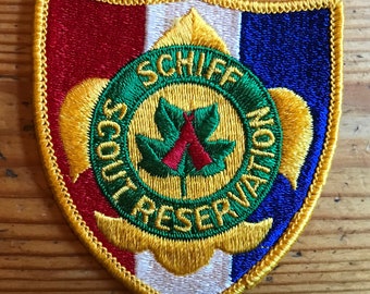 1960-1970s Boy Scout patch sew on your denim jacket or on a pillow or anywhere Schiff Scout Reservation  1970