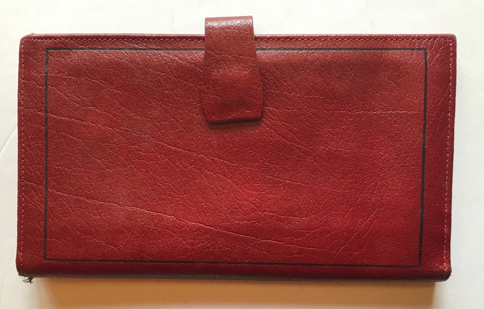 Vintage Red Leather Travel Case Passport Prince Gardner | Etsy