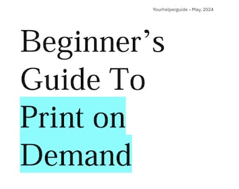 Beginner's guide to Printo on demand