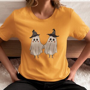 Spooky Ghost Sweatshirt, Cute Halloween Party Shirt, Funny Fall Ghost Tee, Womens Spooky Season Top, Unisex Softstyle T-Shirt