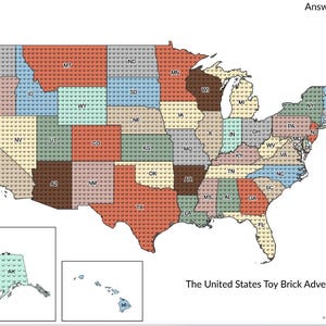 USA Geographie Malland Landkarten Spielzeug Backstein-Thema für Homeschool & Klassenzimmer Aktivitäten