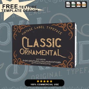 Ornamental Vintage Serif Font - Luxury Decorative Typeface, Elegant Victorian Display, Antique Heritage Lettering, Classic Premium Branding