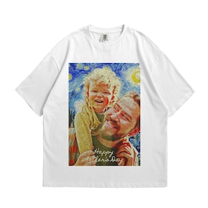 Personalized Van Gogh Style T-Shirt – Custom Artistic Unisex Tee, Gift for Art Lovers, Friends, Summer Fashion, Unique Casual Wear