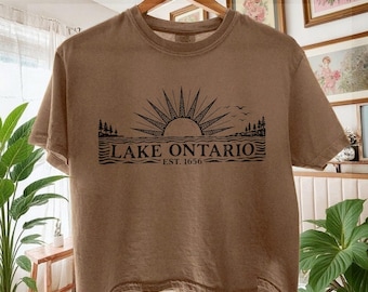 Lake Ontario Resist BOXY Tee T-shirt shirt vintage style funny sunshine canada