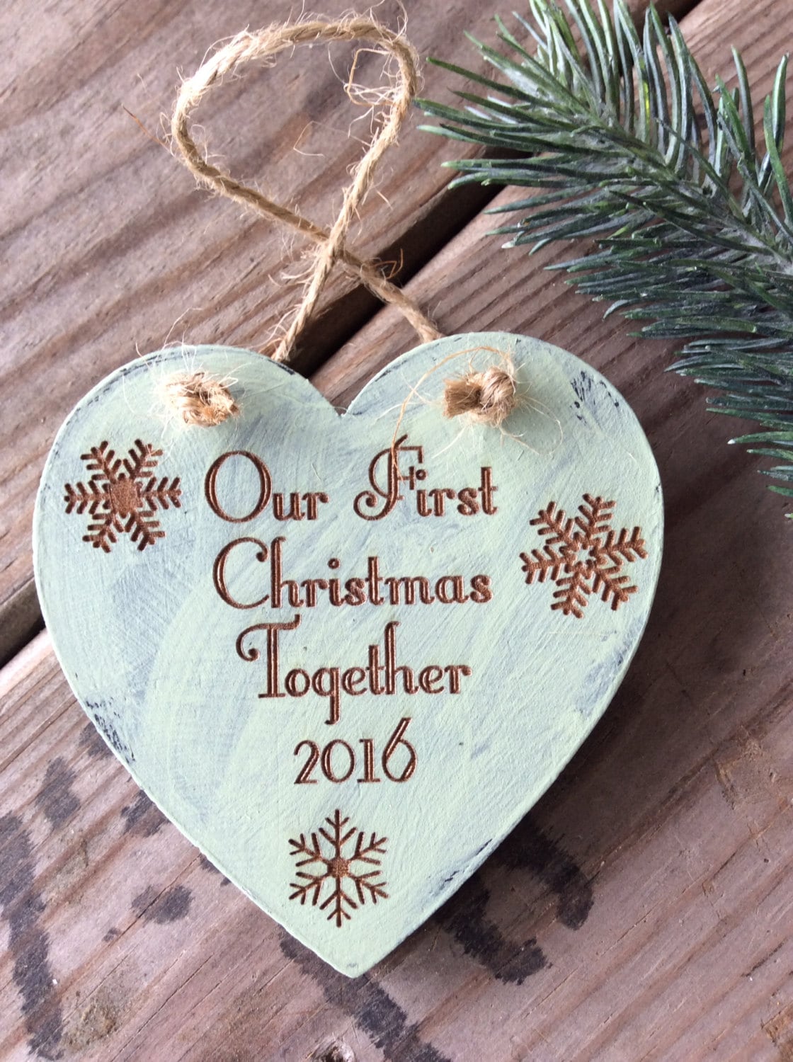 Our First Christmas Together Ornament Newly Wed Ornament Etsy