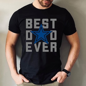 Bester Vater aller Zeiten Shirt, Dallas Football Papa Geschenk, Papa Sweatshirt, Vatertagsshirt, Cowboy Star Papa T-Shirt, Fußball Papa Geschenk, Sport Fan Bekleidung