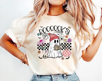 Ghost Reading Books shirt, Bookish Halloween Sweatshirt, Halloween Teacher Gift, Librarian Halloween Hoodie, Ghost Crewneck, Halloween gift