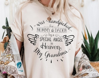 Grandma in Heaven Shirt, Memorial Grandma Gift, Angel Grandma T-Shirt, In Loving Memory Grandma