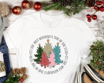 Camiseta "Es la época más maravillosa del año", camiseta navideña, regalo de Navidad, camiseta navideña familiar, regalo de Navidad, sudadera navideña