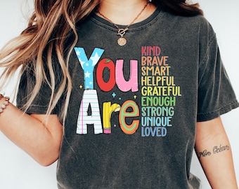 You are kind Shirt, Back to school Shirt,Back to school Tee,Teacher Shirt,Teacher appreciation Tee,Retro Teacher Shirt, kindergarten teacher