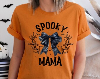 Spooky Mama Shirt, Retro Halloween Shirt, Halloween Mom Shirt, Halloween Mama shirt, Spooky Season,  Spooky Shirt for Mama, Halloween shirt