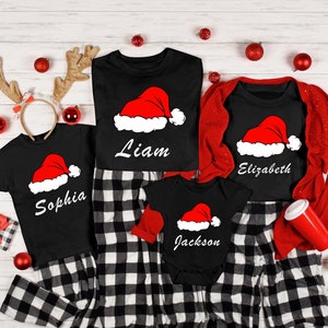 Custom Family Christmas Shirt, Christmas personalized name shirt, Matching Christmas Shirt, Christmas Pajamas, Xmas Pjs, Xmas Family Shirt