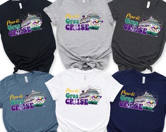 Mardi Gras Cruise Shirt, Mardi Gras 2026 T-shirt, Cruising Party Tee, Gift For Mardi Gras, Mardi Gras Carnival Party