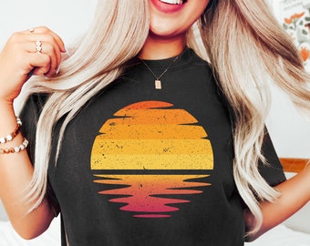 Sunset shirt, sunshine shirt, summer shirt, sunrise shirt, sun t-shirt, summer vibes shirt, summer times shirt, trendy shirt, waves shirt