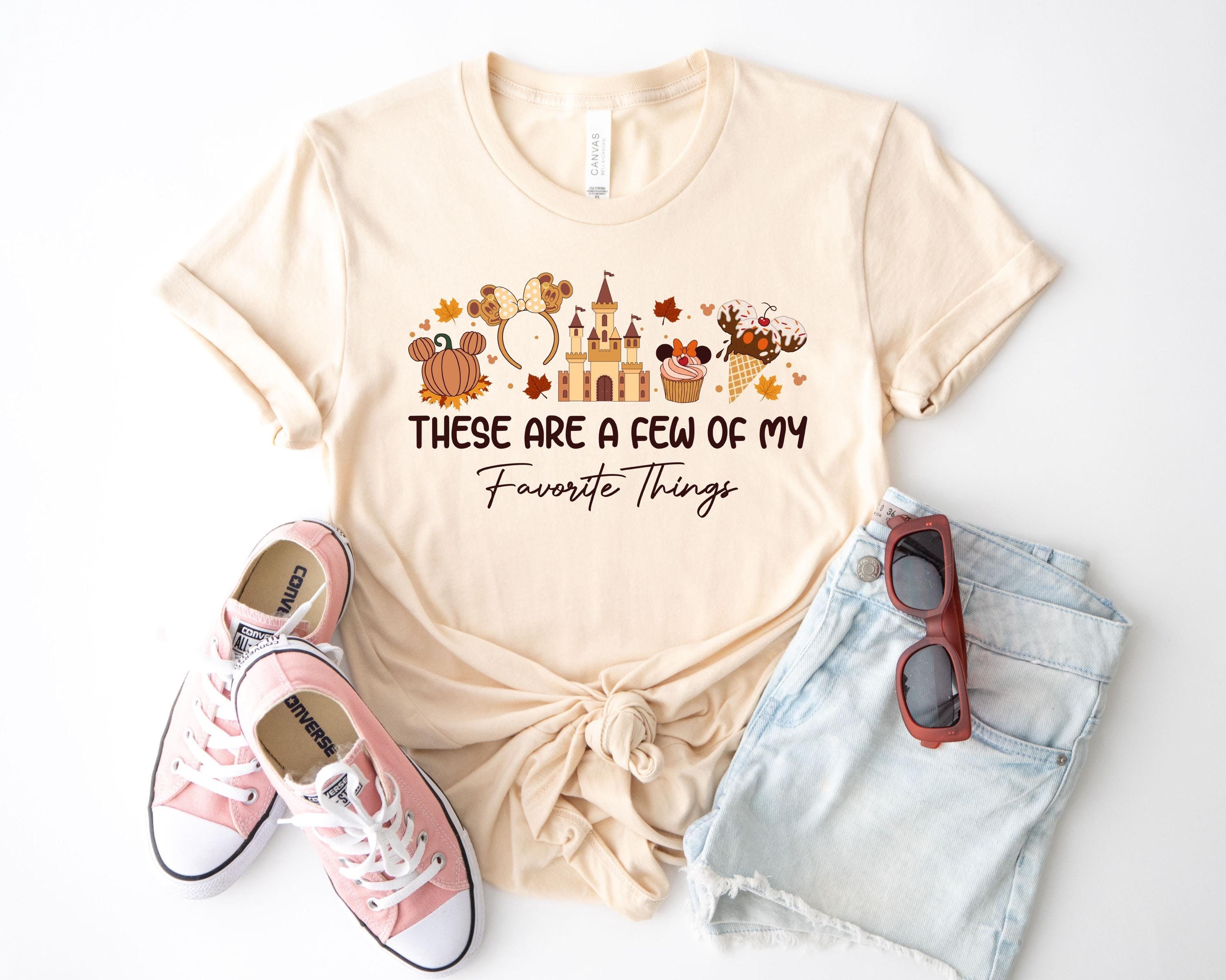 These Are a Few of My Favorite Things Disney Fall and Thanksgiving Shirt, Disney Snacks Shirt,Fall Castle Shirt,Disneyland tee,Magic Kingdom