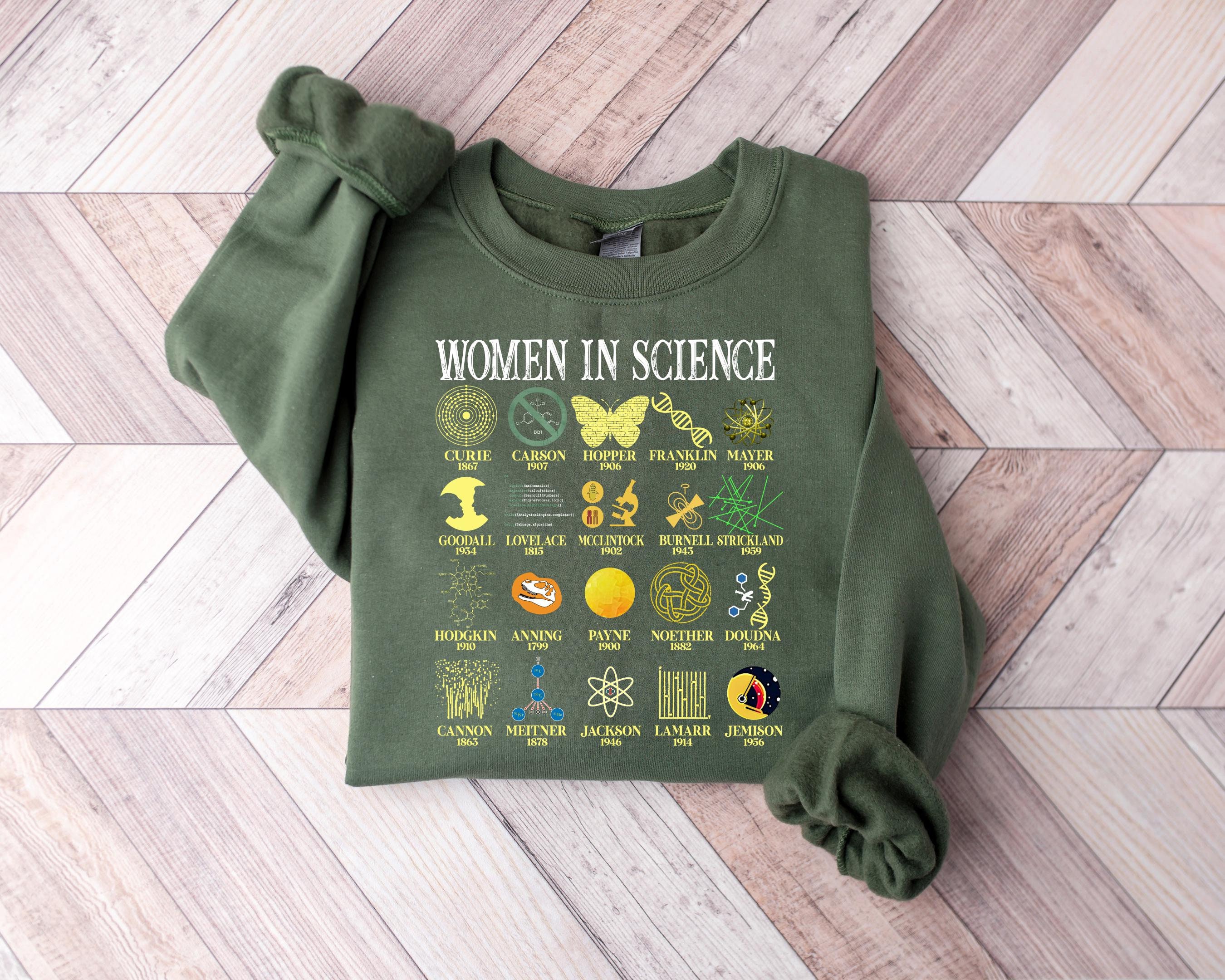 Woman In Science Sweatshirt, Science Shirt, trendy shirt, Preppy Aesthetic Shirt, Scientist Sweatshirts,Girl Scientist Shirt, Scientist Gift