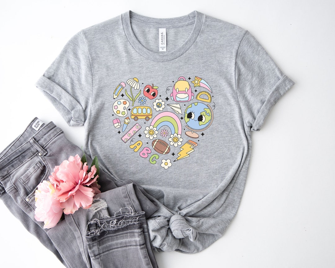 Kindergarten Teacher Tshirt, Back to School Gift, Kindergarten Teacher ...