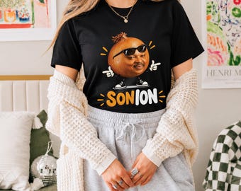 Sonion Shirt, Funny Onion Meme Tee, Viral Internet Humor Graphic Tshirt, Cute Cartoon Vegetable Design, Trendy Novelty Gift for Meme Lovers