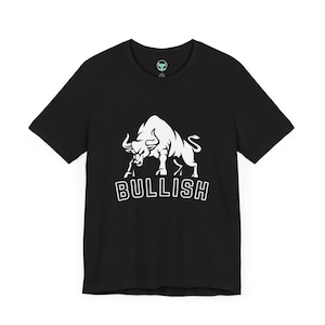 Bull Market T-Shirt, Stock Market Tee, Finance Shirt, Wall Street Bull, Investing Top