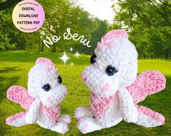 Dragon NO SEWCrochet Pattern PDF, Amigurumi Dragon Crochet Toy Pattern, Crochet Dino Pattern, Crochet Amigurumi Dragon, Fantasy Amigurumi