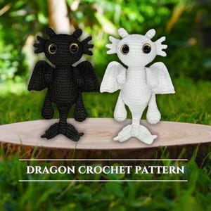 Dragon Crochet Pattern PDF, Amigurumi Dragon Crochet Toy Pattern, Crochet Dino Pattern, Crochet Amigurumi Dragon, Fantasy Amigurumi Pattern