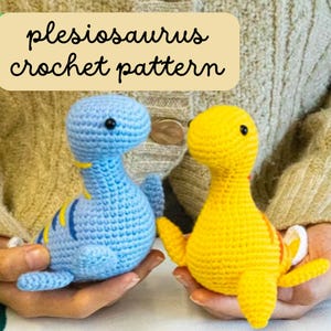 Plesiosaurus Crochet Dinosaur Crochet Pattern Digital Download Plesiosaurus Pattern DIY Dinosaur Crochet Amigurumi Crochet Dinosaur World
