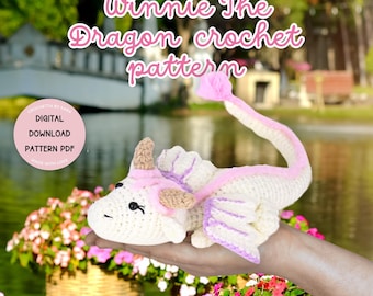Playful Dragon Crochet pdf Winnie The Dragon Crochet Pattern PDF, Dragon Amigurumi Plush Fantasy Amigurumi Pattern, Crochet Dragon Pattern