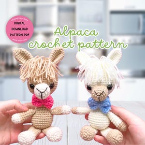 Alpaca Amigurumi Alpaca Lama Crochet Pattern Animal Crochet Plushie, DIY Crochet Toy, Llama Crochet Pattern Handmade Gift for Her