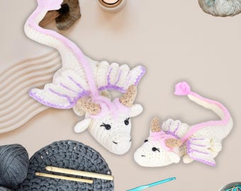 Playful Dragon Crochet pdf Winnie The Dragon Crochet Pattern PDF, Dragon Amigurumi Plush Fantasy Amigurumi Pattern, Crochet Dragon Pattern