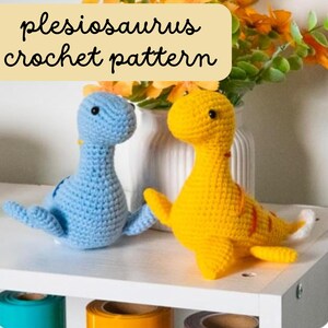 Plesiosaurus Crochet Dinosaur Crochet Pattern Digital Download Plesiosaurus Pattern DIY Dinosaur Crochet Amigurumi Crochet Dinosaur World